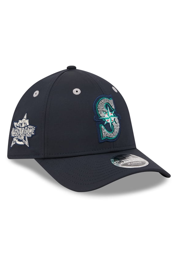 Men's New Era Navy Seattle Mariners 2026 MLB All-Star Game Workout 39THIRTY M-Crown Flex Hat