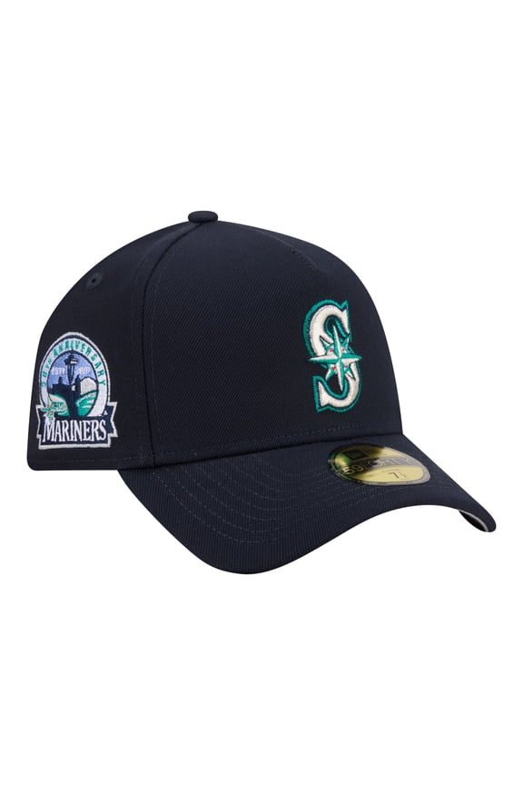 Men's New Era Navy Seattle Mariners A-Frame 59FORTY Fitted Hat