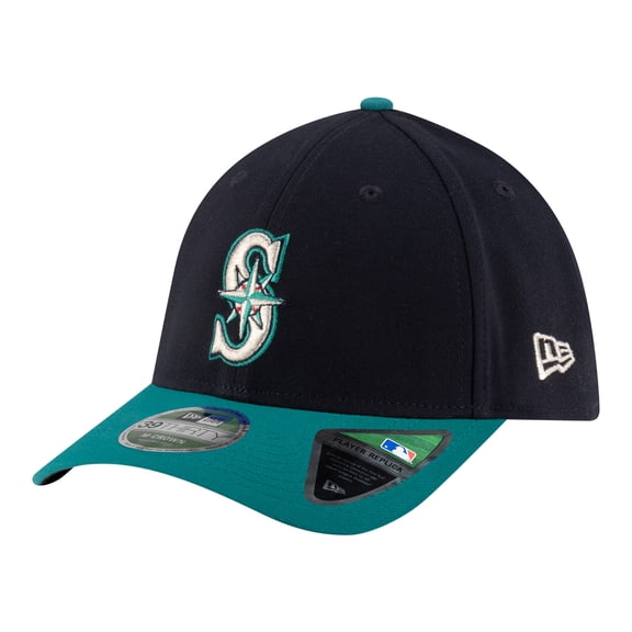 Men's New Era Navy Seattle Mariners Alternate Player Replica 39THIRTY M-Crown Flex Hat