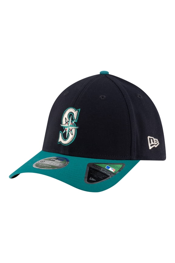 Men's New Era Navy Seattle Mariners Alternate Player Replica 39THIRTY M-Crown Flex Hat