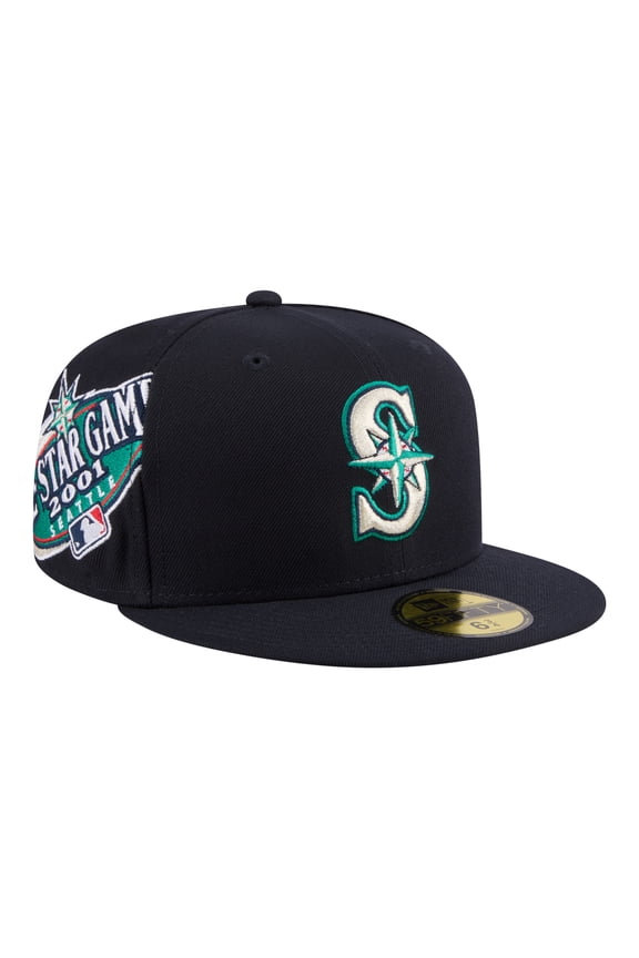 Men's New Era Navy Seattle Mariners Hidden Hit 59FIFTY Fitted Hat