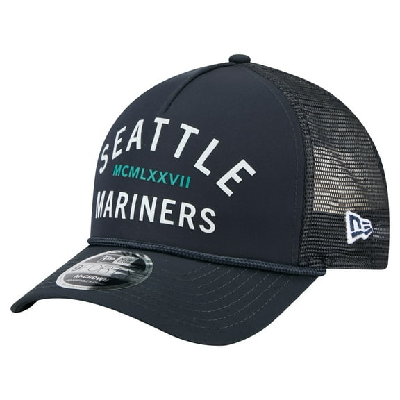 Men's-New Era Navy Seattle Mariners Minimalist 9FORTY A-Frame Adjustable Hat