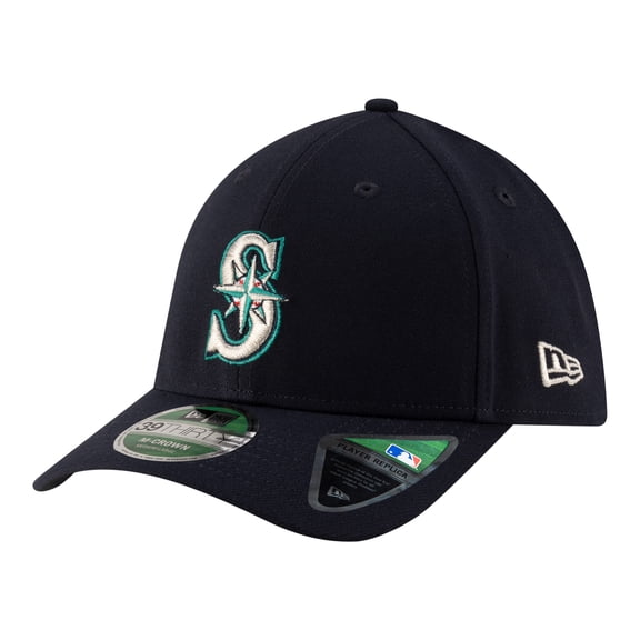 Men's New Era Navy Seattle Mariners Player Replica 39THIRTY M-Crown Flex Hat