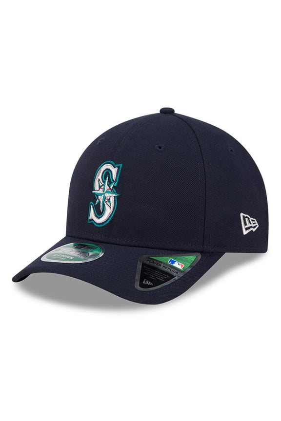 Men's New Era  Navy Seattle Mariners Player Replica 9FORTY Adjustable Hat