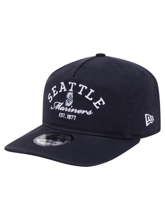 Men's New Era Navy Seattle Mariners Stacked 19TWENTY Adjustable Hat