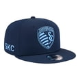 thumbnail image 1 of Men's New Era Navy Sporting Kansas City 2026 Jersey Hook 9FIFTY Snapback Hat, 1 of 7