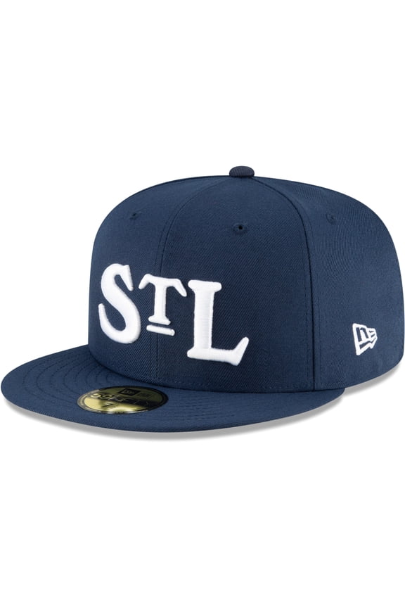 Men's New Era Navy St. Louis Stars Cooperstown Collection Turn Back The Clock 59FIFTY Fitted Hat