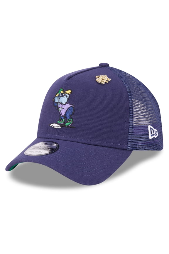 Men's New Era Navy Tampa Bay Rays 2025 Big League Chew A-Frame 9FORTY Adjustable Trucker Hat