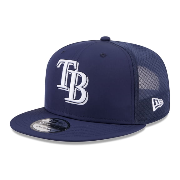 Men's New Era Navy Tampa Bay Rays 2026 Batting Practice 9FIFTY Snapback Hat