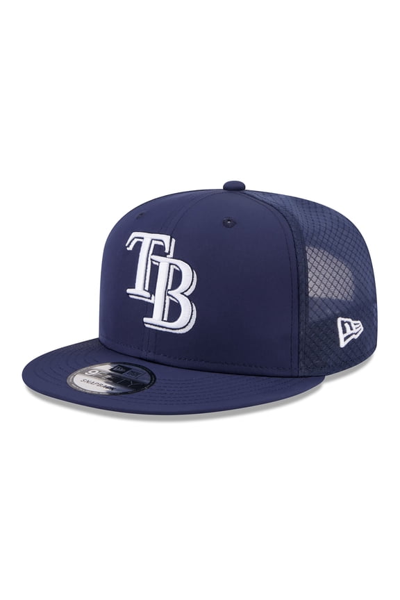 Men's New Era Navy Tampa Bay Rays 2026 Batting Practice 9FIFTY Snapback Hat