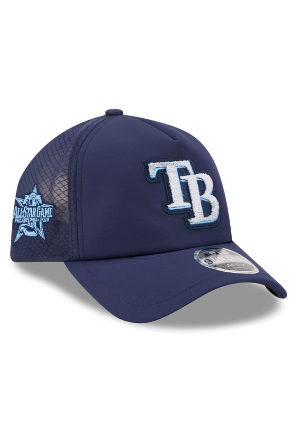 Men's New Era Navy Tampa Bay Rays 2026 MLB All-Star Game Workout 9FORTY Apex Adjustable Hat