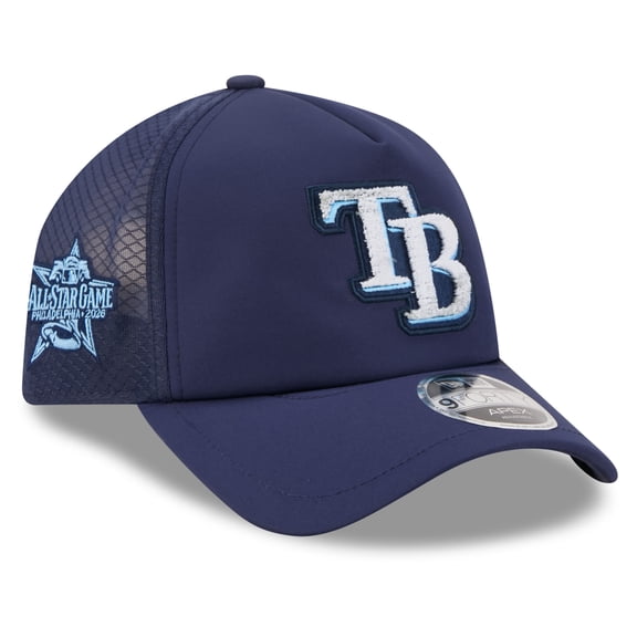 Men's New Era Navy Tampa Bay Rays 2026 MLB All-Star Game Workout 9FORTY Apex Adjustable Hat