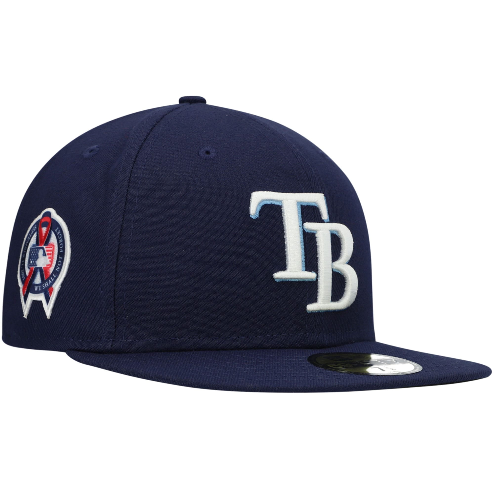 Men's New Era Navy Tampa Bay Rays 9/11 Memorial Side Patch 59FIFTY