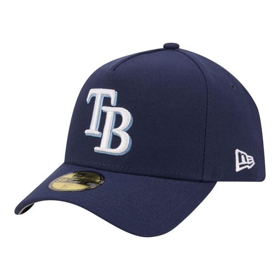 Men's New Era Navy Tampa Bay Rays A-Frame 59FORTY Fitted Hat