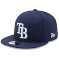 thumbnail image 1 of Men's New Era Navy Tampa Bay Rays Game Authentic Collection On-Field 59FIFTY Fitted Hat, 1 of 3