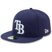 Mens New Era Navy Tampa Bay Rays Game Authentic Collection On-Field 59FIFTY Fitted Hat