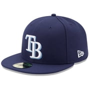 Mens New Era Navy Tampa Bay Rays Game Authentic Collection On-Field 59FIFTY Fitted Hat
