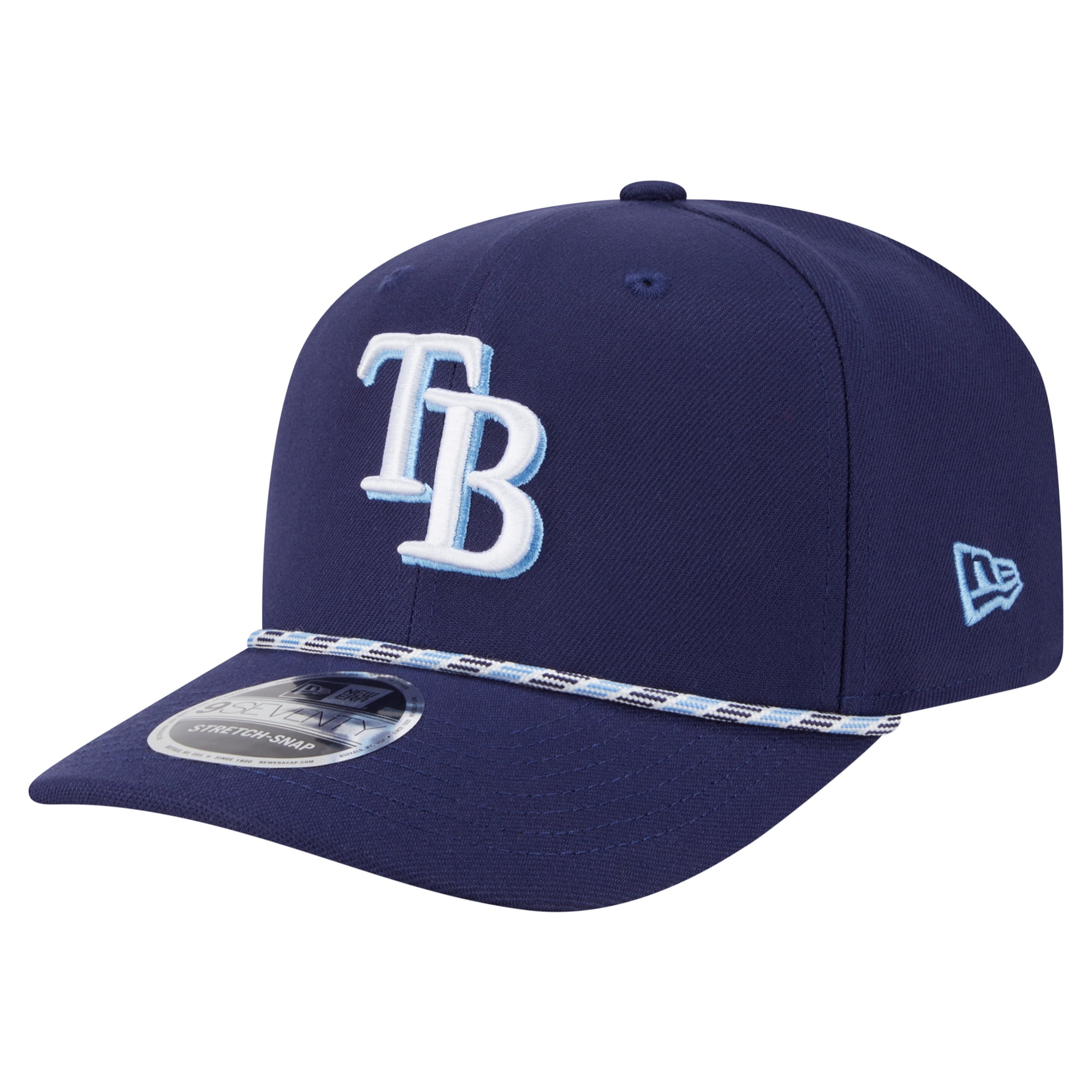 Men's New Era Navy Tampa Bay Rays Multi-Rope 9SEVENTY Stretch-Snap Hat ...