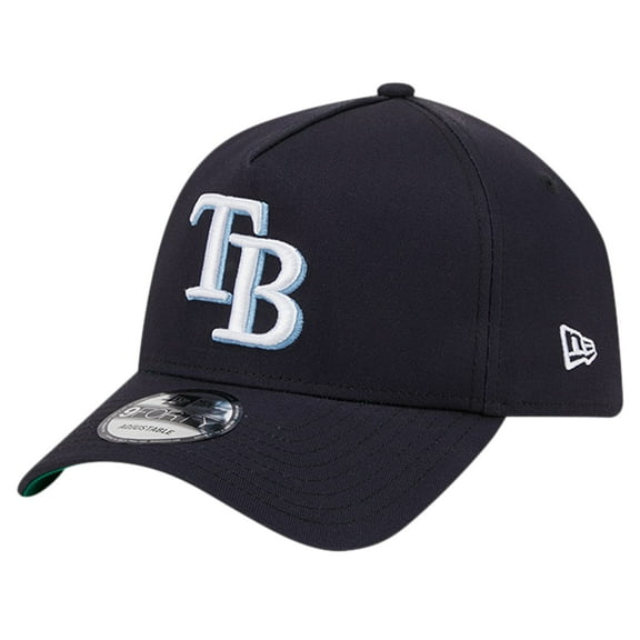 Men's New Era Navy Tampa Bay Rays Team Color A-Frame 9FORTY Adjustable Hat