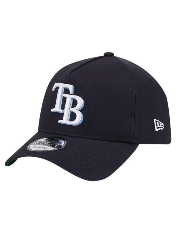 Men's New Era Navy Tampa Bay Rays Team Color A-Frame 9FORTY Adjustable Hat