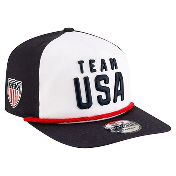 Men's New Era Navy Team USA 19TWENTY Rope Adjustable Hat