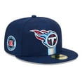 thumbnail image 1 of Men's New Era  Navy Tennessee Titans 2024 Sideline 59FIFTY Fitted Hat, 1 of 5