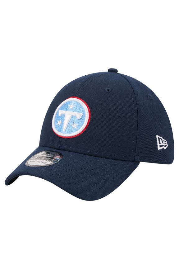 Men's New Era Navy Tennessee Titans Core Team 39THIRTY Flex Hat