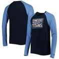 thumbnail image 1 of Men's New Era Navy Tennessee Titans Current Raglan Long Sleeve T-Shirt, 1 of 3