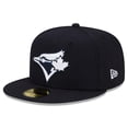 thumbnail image 1 of Men's New Era Navy Toronto Blue Jays White Logo 59FIFTY Fitted Hat, 1 of 5