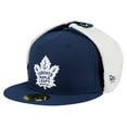 thumbnail image 1 of Men's New Era  Navy Toronto Maple Leafs Injection Dog Ear Classic Fitted Hat, 1 of 5