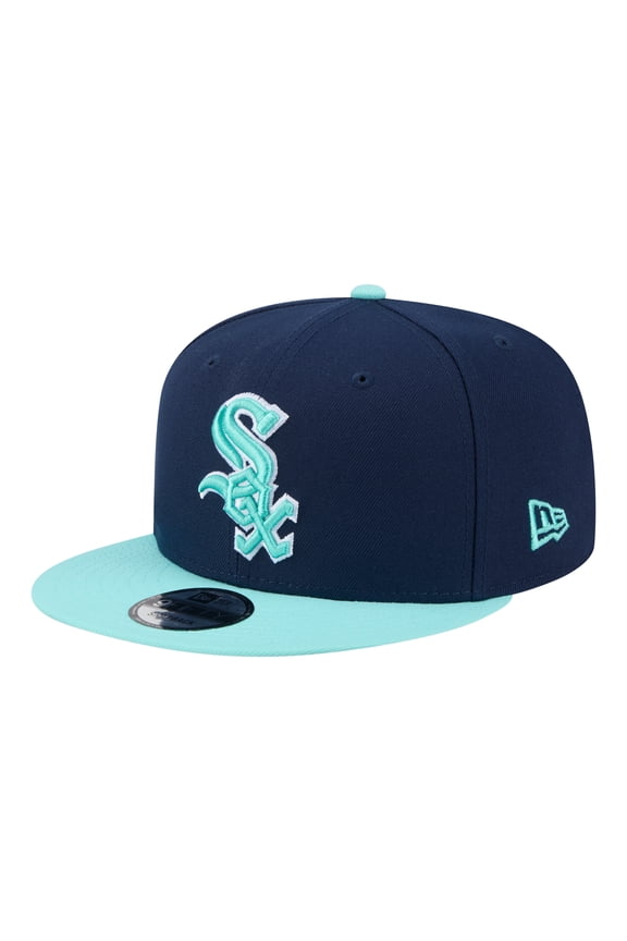Men's New Era Navy/Turquoise Chicago White Sox Two-Tone Color Pack 9FIFTY Snapback Hat