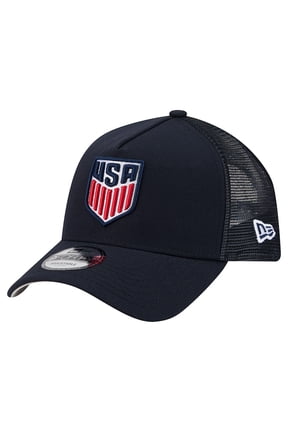 Men's New Era Navy USMNT A-Frame 9FORTY Adjustable Hat