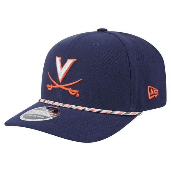 Men's New Era Navy Virginia Cavaliers Gameday Multi-Rope 9SEVENTY Stretch-Snap Hat