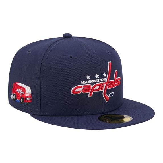 Men's New Era Navy Washington Capitals Zamboni 59FIFTY Fitted Hat