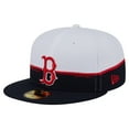 thumbnail image 1 of Men's New Era  Navy/White Boston Red Sox Paint Stroke 59FIFTY-Fitted Hat, 1 of 5