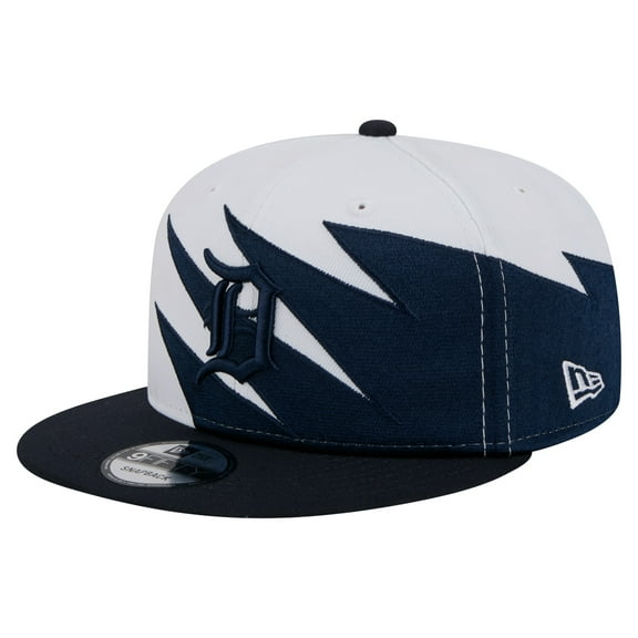 Men's New Era Navy/White Detroit Tigers Jagged 9FIFTY Snapback Hat
