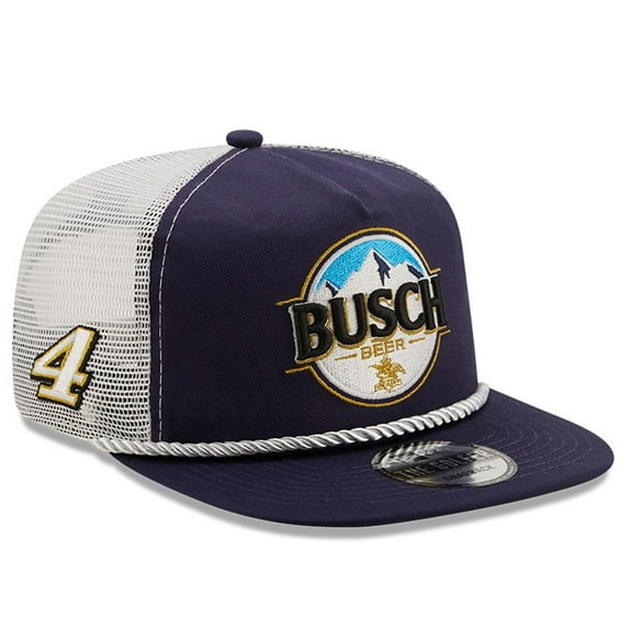 Men's New Era Navy/White Kevin Harvick Golfer Snapback Adjustable Hat