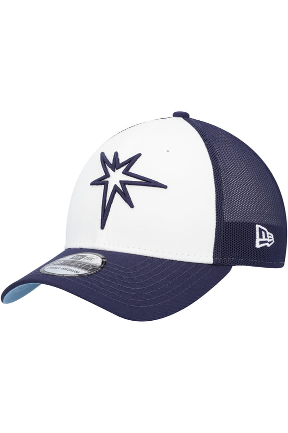 Men's New Era Navy/White Tampa Bay Rays 2023 On-Field Batting Practice 39THIRTY Flex Hat