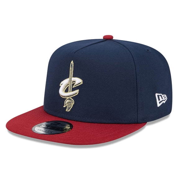 Men's New Era Navy/Wine Cleveland Cavaliers 2025/26 Classic Edition Jersey Hook A-Frame 9FIFTY Snapback Hat