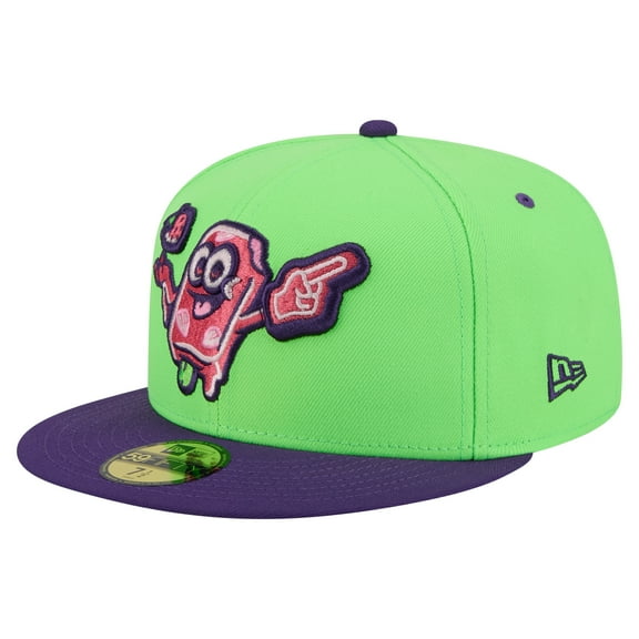 Men's New Era Neon Green Beloit Sky Carp Copa de la Diversi-n 59FIFTY Fitted Hat