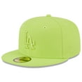 thumbnail image 1 of Men's New Era Neon Green Los Angeles Dodgers 2023 Spring Color Basic 59FIFTY Fitted Hat, 1 of 6