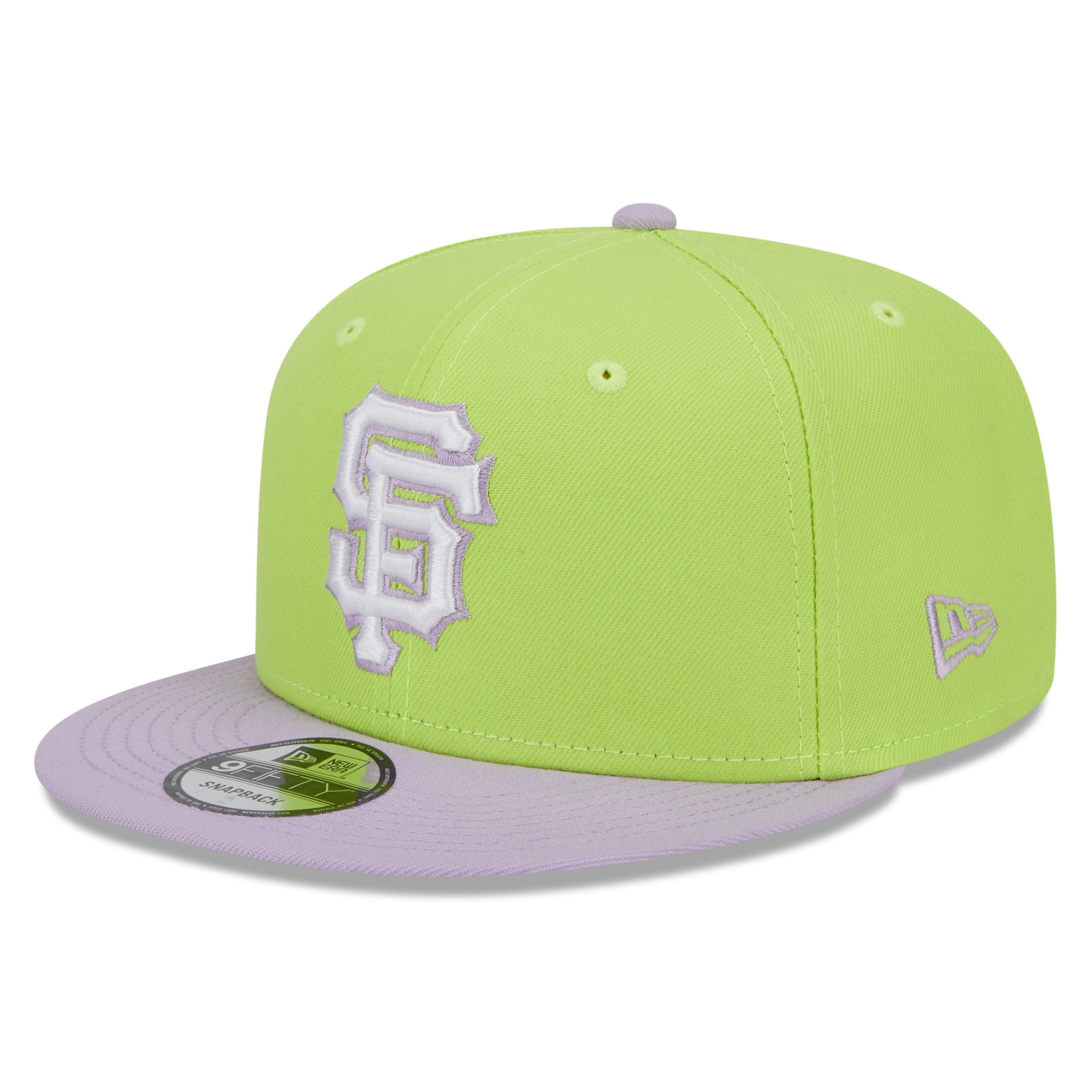 Men's New Era Neon Green/Purple San Francisco Giants Spring Basic