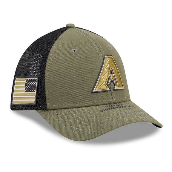 Men's New Era  Olive Arizona Diamondbacks 2026 Armed Forces Day 39THIRTY M-Crown Flex Hat