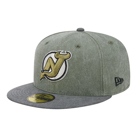 Men's New Era Olive/Black New Jersey Devils Roll Call 59FIFTY Fitted Hat