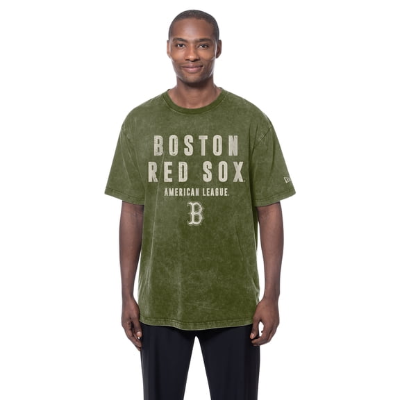 Men's New Era Olive Boston Red Sox 2026 Armed Forces Day T-Shirt