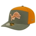 thumbnail image 1 of Men's New Era Olive/Brown Detroit Lions Two-Tone Color Pack Split Panel 59FIFTY Fitted Hat, 1 of 5