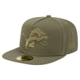 thumbnail image 1 of Men's New Era  Olive Detroit Lions Color Pack A-Frame 59FIFTY Fitted Hat, 1 of 5