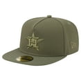 thumbnail image 1 of Men's New Era Olive Houston Astros Color Pack A-Frame 59FIFTY Fitted Hat, 1 of 5