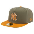 thumbnail image 1 of Men's New Era Olive/Orange New York Yankees Two-Tone Color Pack A-Frame 59FIFTY Fitted Hat, 1 of 5