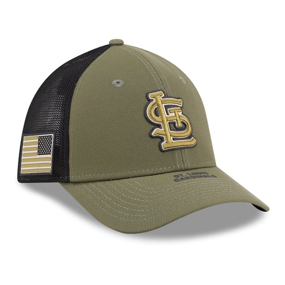 Men's New Era  Olive St. Louis Cardinals 2026 Armed Forces Day 39THIRTY M-Crown Flex Hat